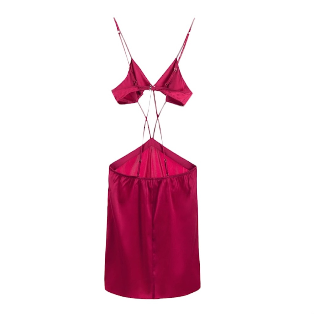 🎀 50% OFF 🎀 {Zara} Silk Cut Out Chemise - Picture 4 of 12